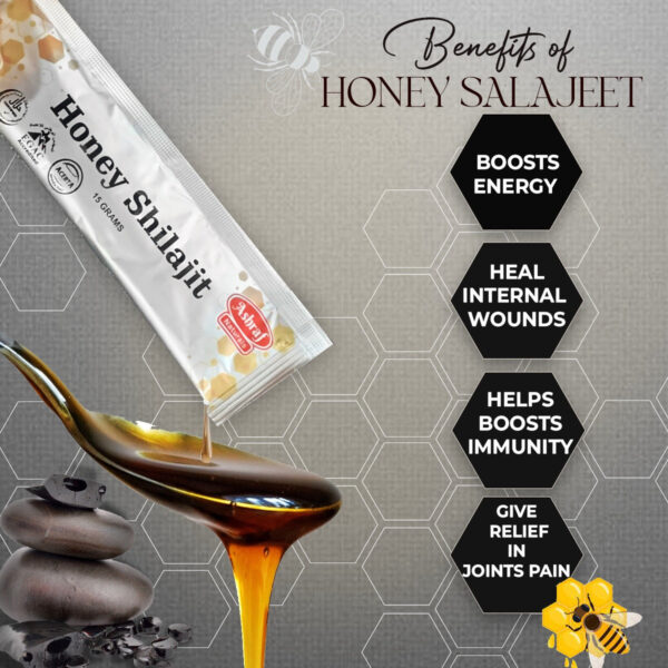 Ashraf Naturals Honey Shilajit 15 sachets x 15gram - Image 5